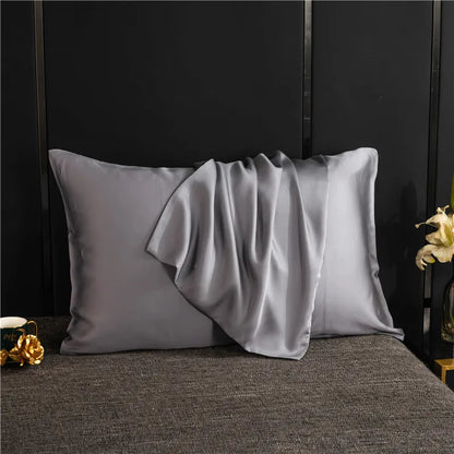 Natural Mulberry Silk Pillowcase Solid Color Envelope Pillow Case Bedding Sleeping Pillow Cover 50X70 Pillow Case Cover